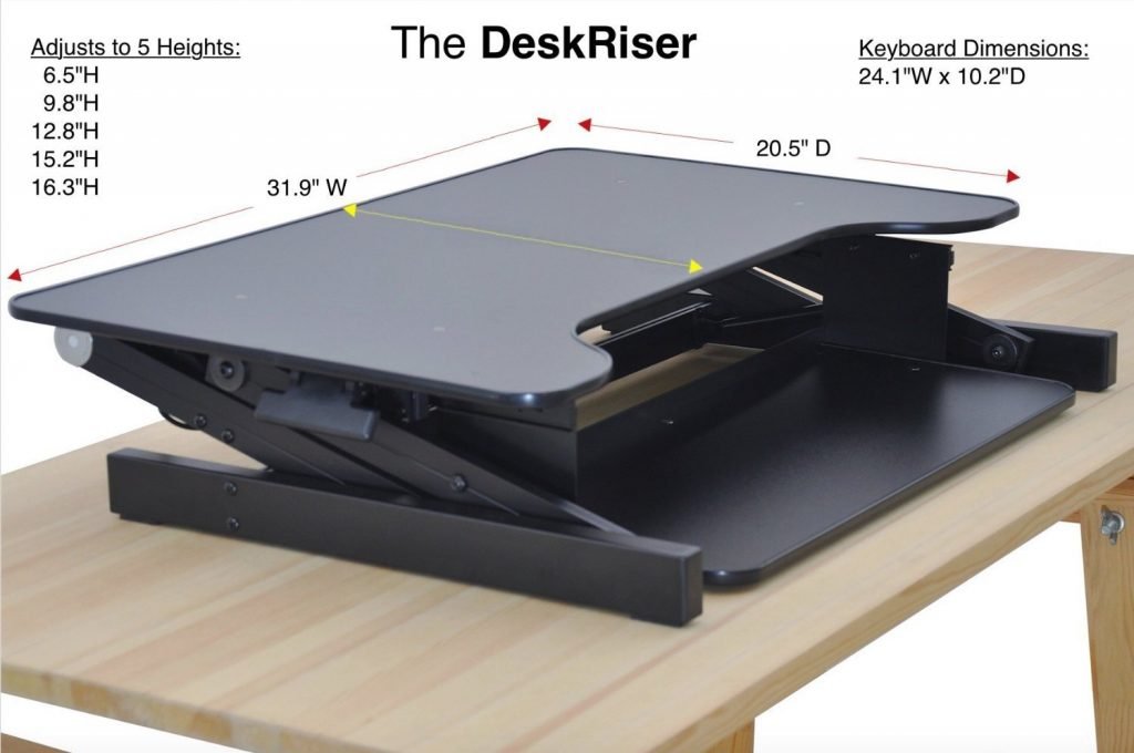 dimensions of the house of trade desk riser standing desk converter