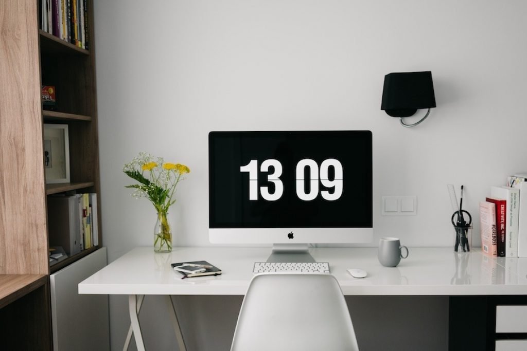 clean and minimal desk