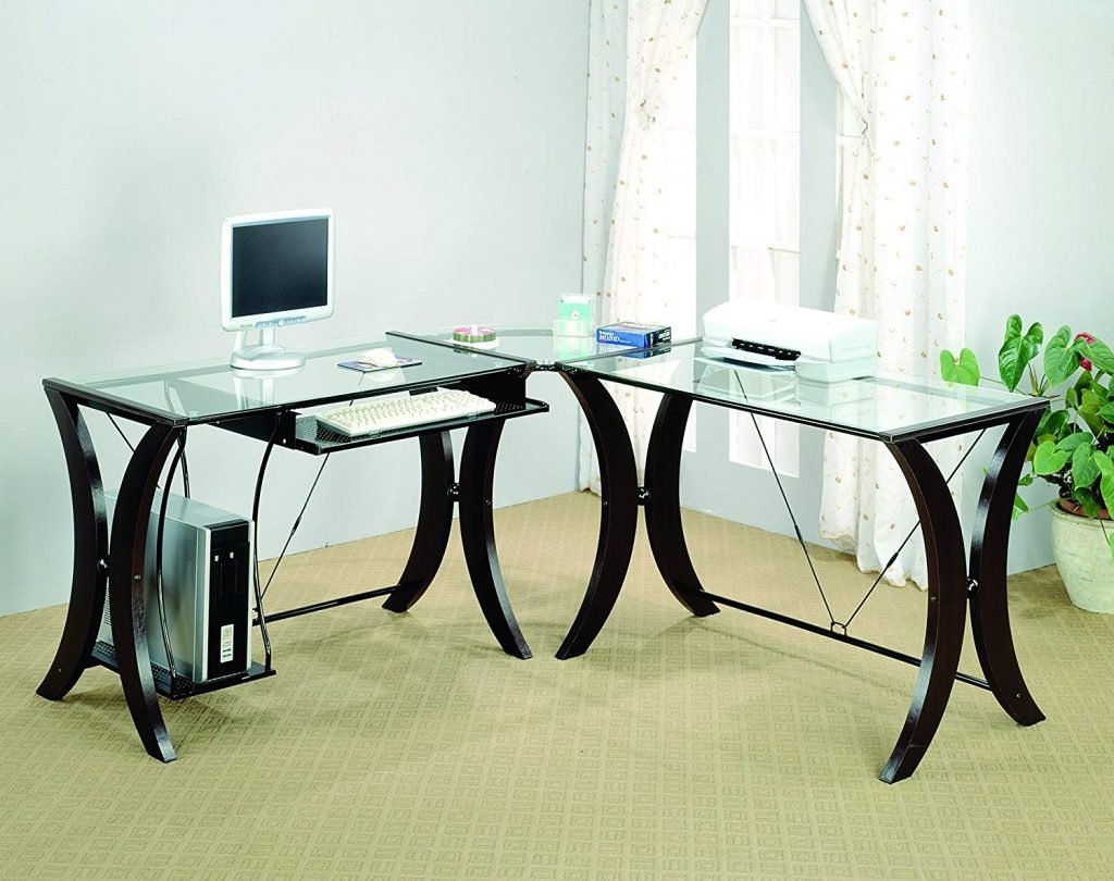coaster home furnishings office l shaped desk