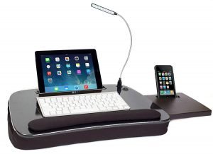 best laptop lap desk with usb light