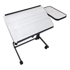 overbed tiltable and adjustable laptop tray