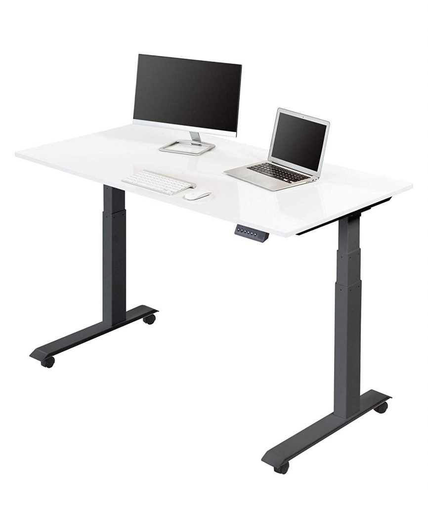 stand up desk store glossy top motorized standing desk