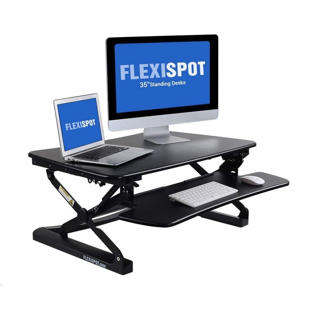 flexispot desk riser sit stand desk converter