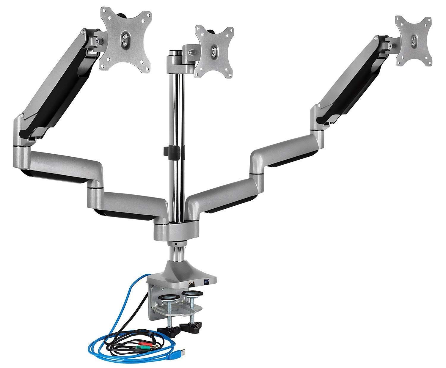 mount it triple monitor arm with usb