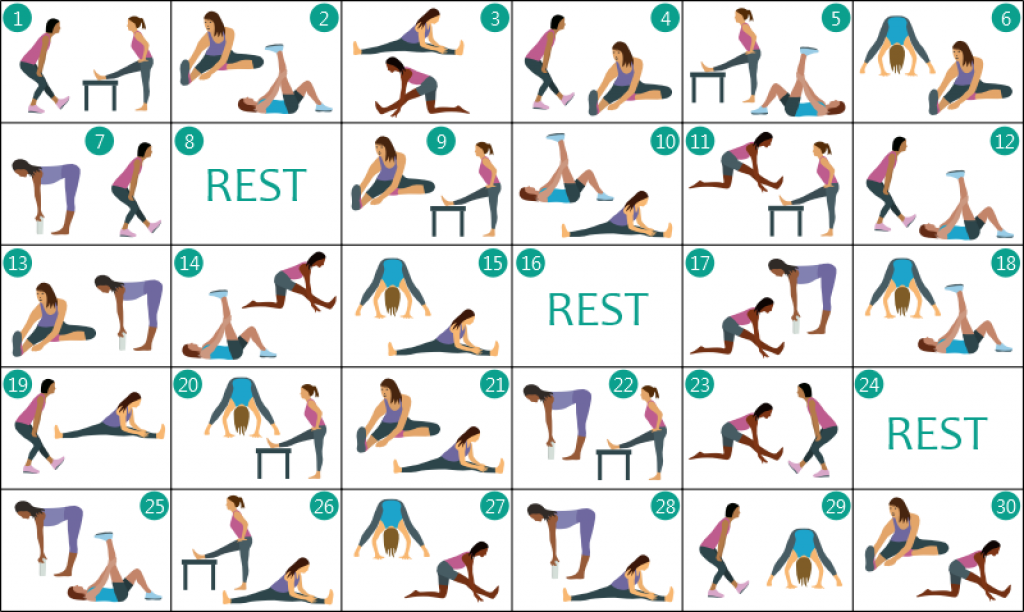 hamstring stretch 30 day challenge
