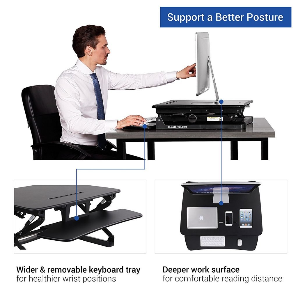 Our In-Depth FlexiSpot M2B Standing Desk Converter Review