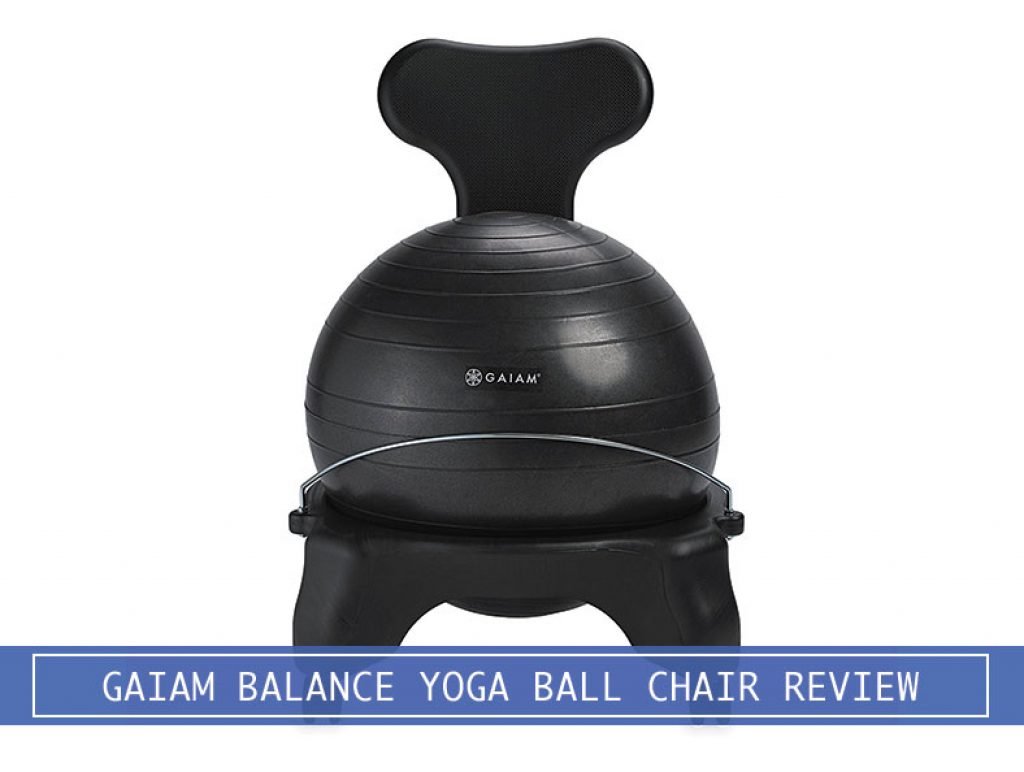 black gaiam balance yoga ball chair