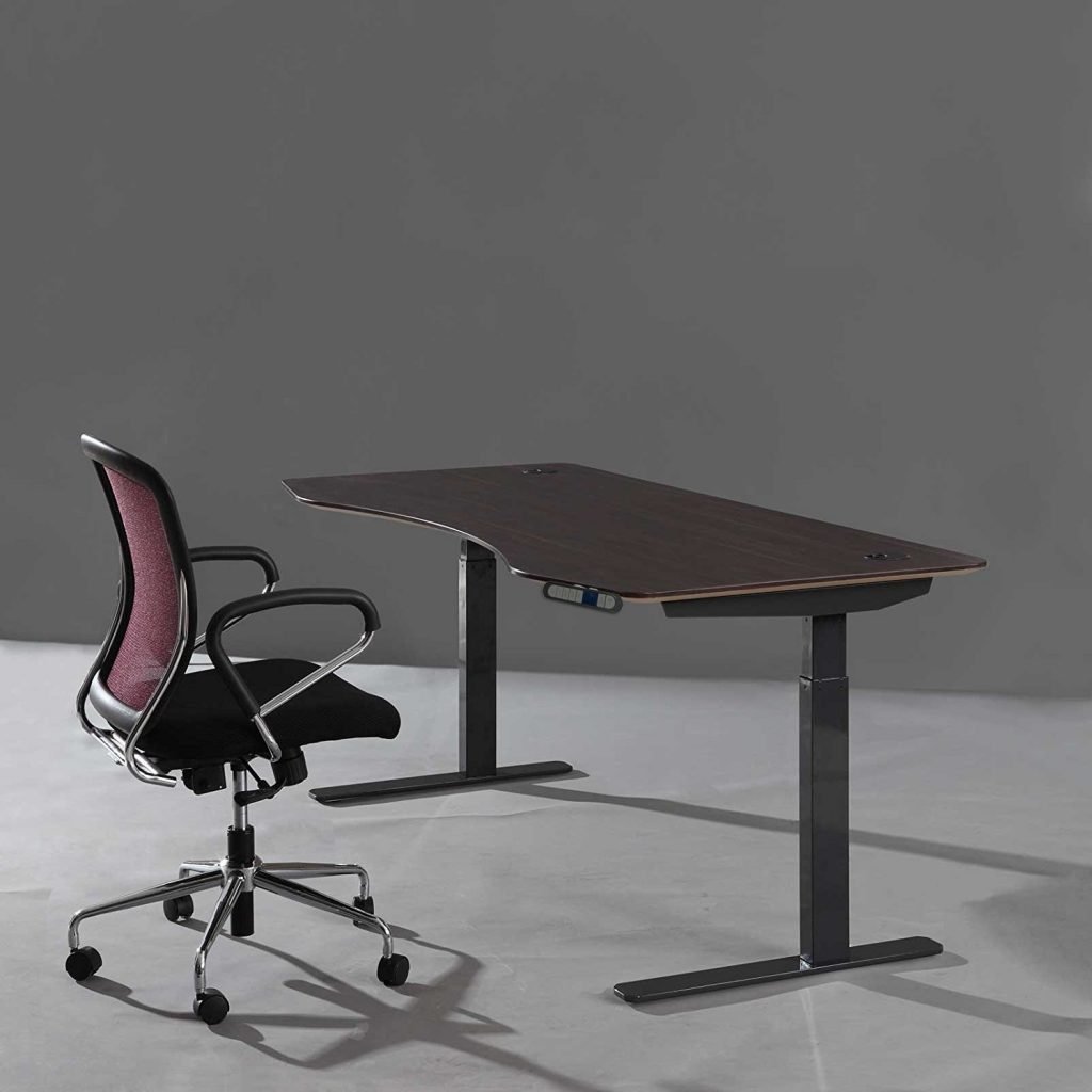 apexdesk elite series 71" stand up desk with ergonomic chair