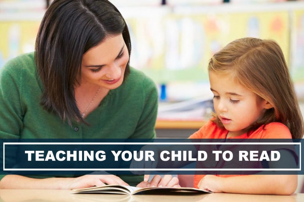 woman teaching child to read for fun