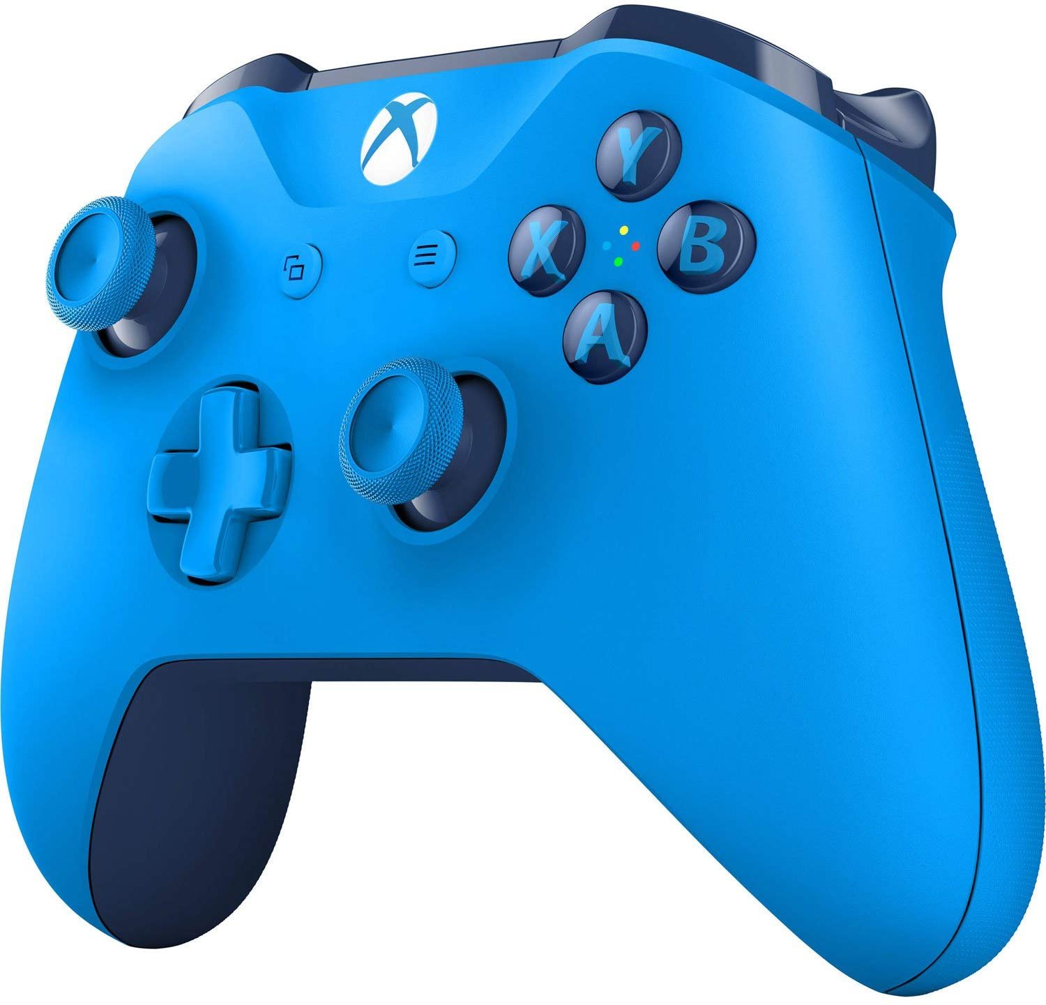 Blue Microsoft Xbox Wireless Controller Side View