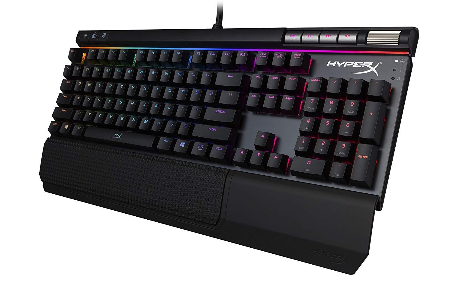 Gaming Keyboard HyperX Alloy Elite RGB Image 3 side view