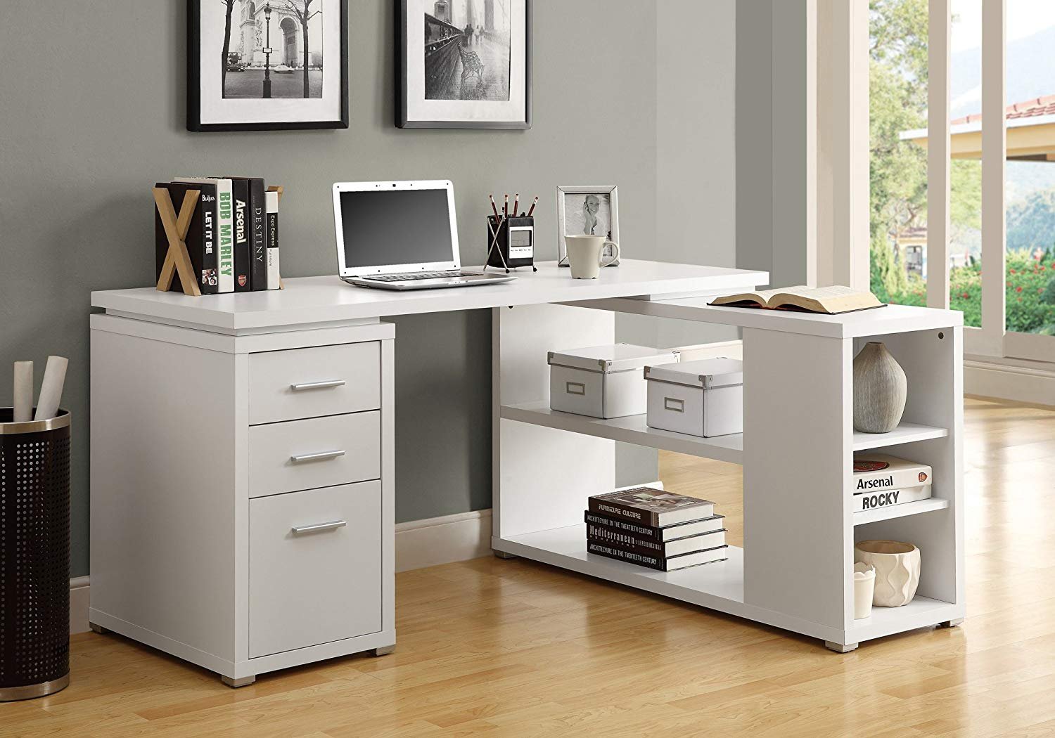 Monarch Specialties L Shape Home Office Desk 